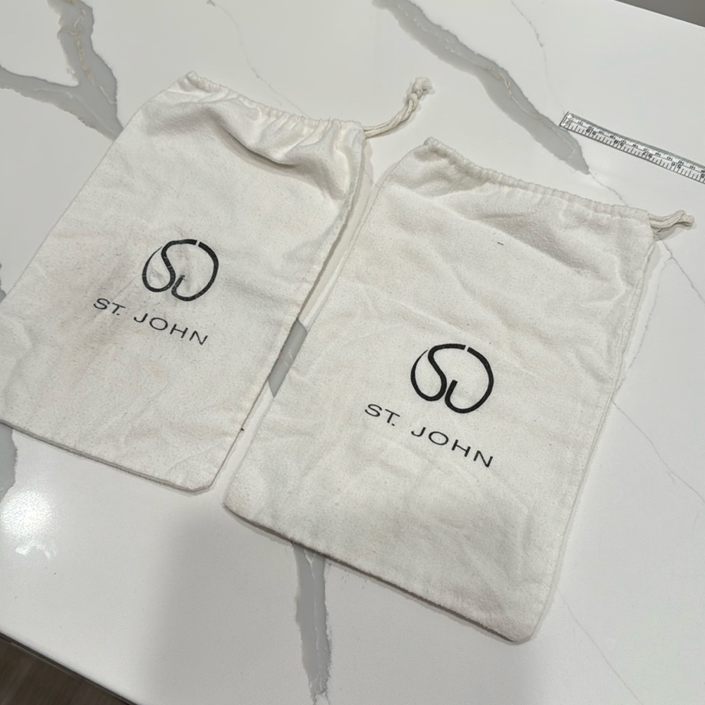 Two St. John shoe bags